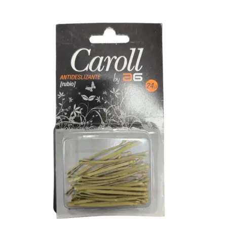 Asuer Horquilla Con Bolita Antideslizantes Rubio Caroll 24uds